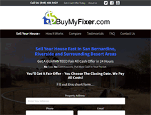 Tablet Screenshot of buymyfixer.com